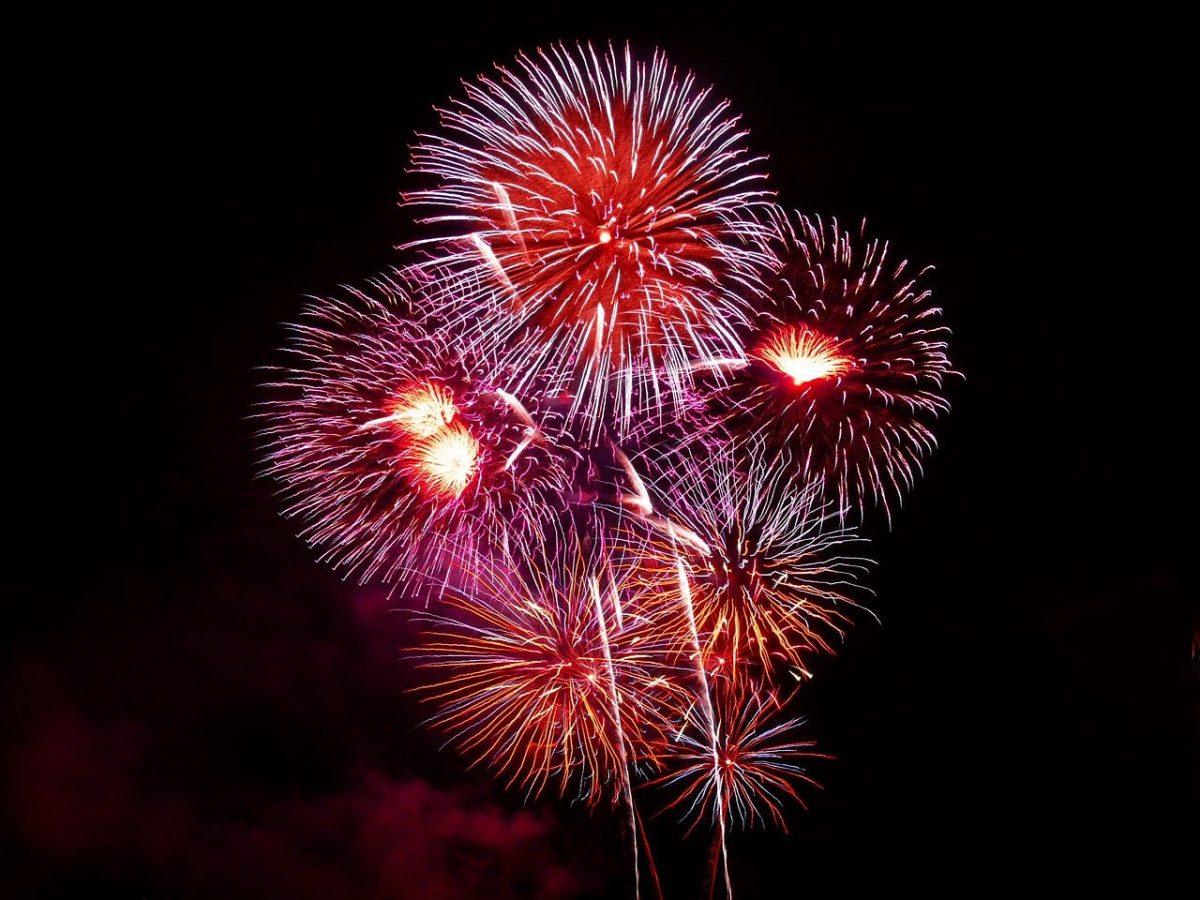 Fireworks display, Pixabay.com.
